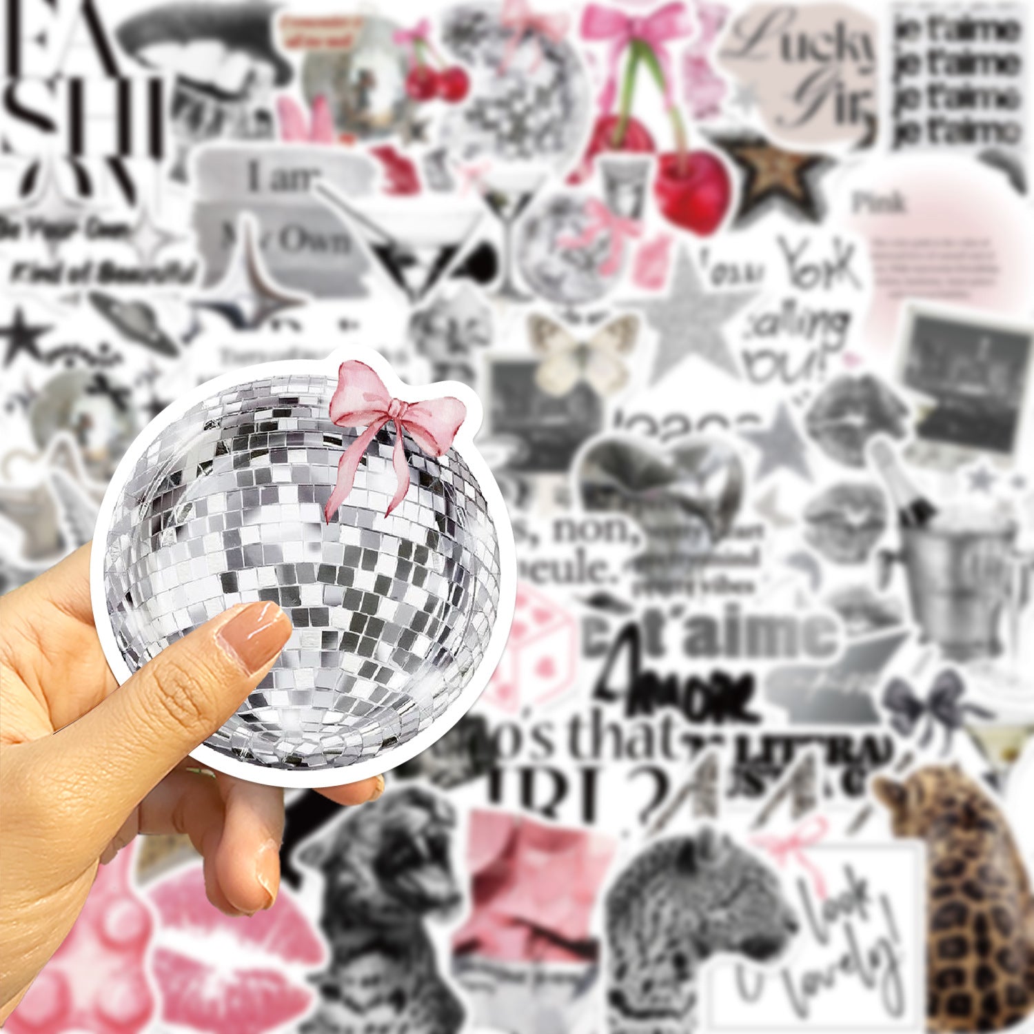 Silver Lucky Girl sticker - image 2
