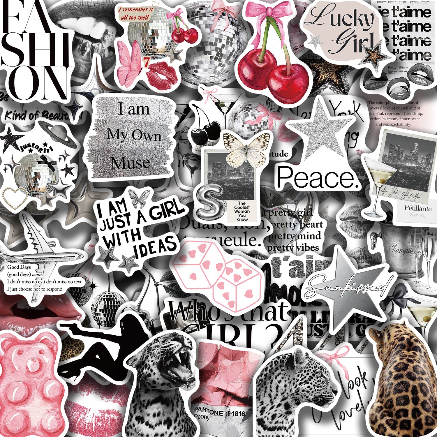 Silver Lucky Girl sticker - image 7