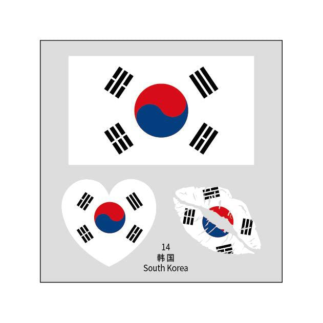 2026 World Cup Flag Tattoo Stickers - 50pcs Pack