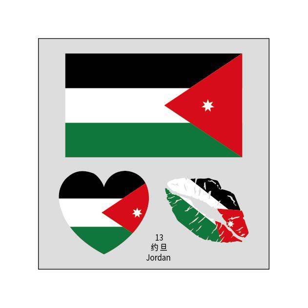 2026 World Cup Flag Tattoo Stickers - 50pcs Pack