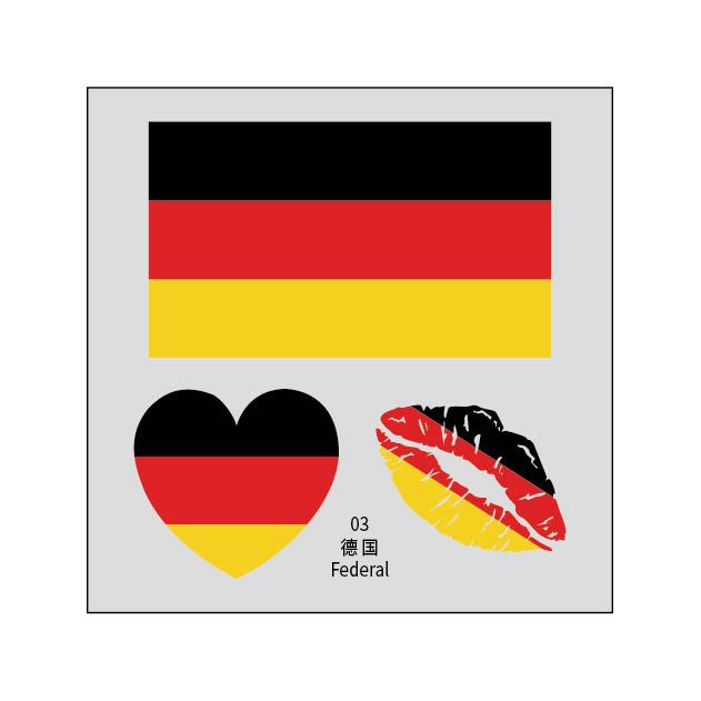 2026 World Cup Flag Tattoo Stickers - 50pcs Pack