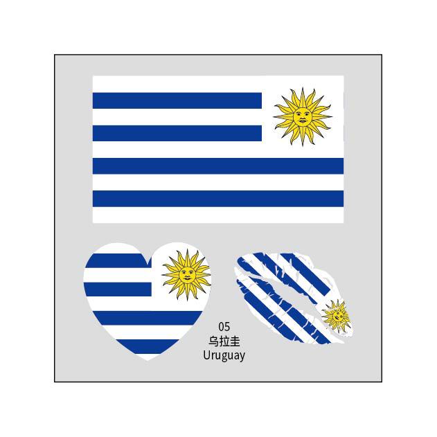 2026 World Cup Flag Tattoo Stickers - 50pcs Pack