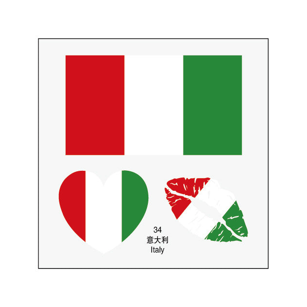 2026 World Cup Flag Tattoo Stickers - 50pcs Pack