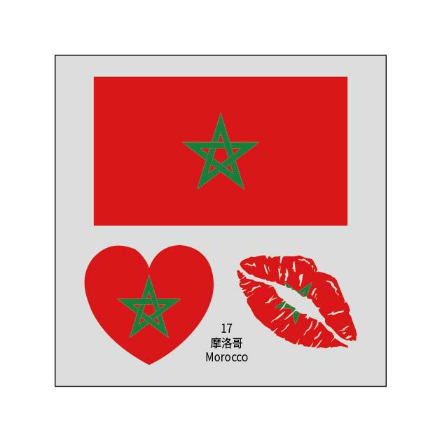 2026 World Cup Flag Tattoo Stickers - 50pcs Pack