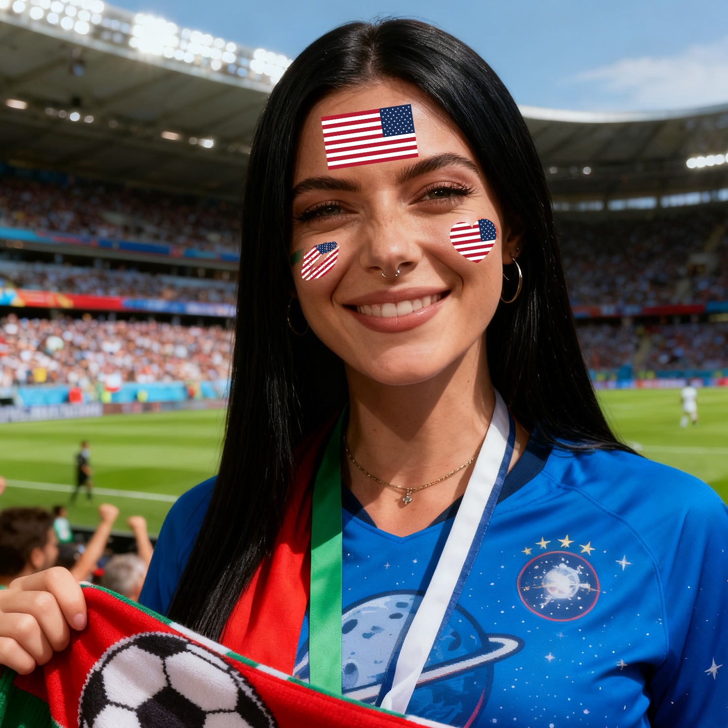 2026 World Cup Flag Tattoo Stickers - 50pcs Pack