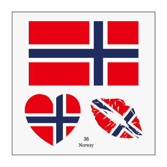 2026 World Cup Flag Tattoo Stickers - 50pcs Pack