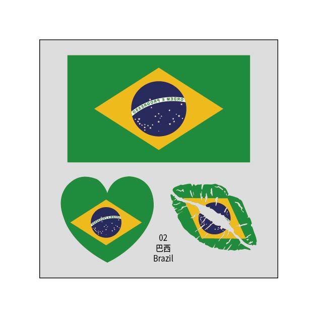 2026 World Cup Flag Tattoo Stickers - 50pcs Pack