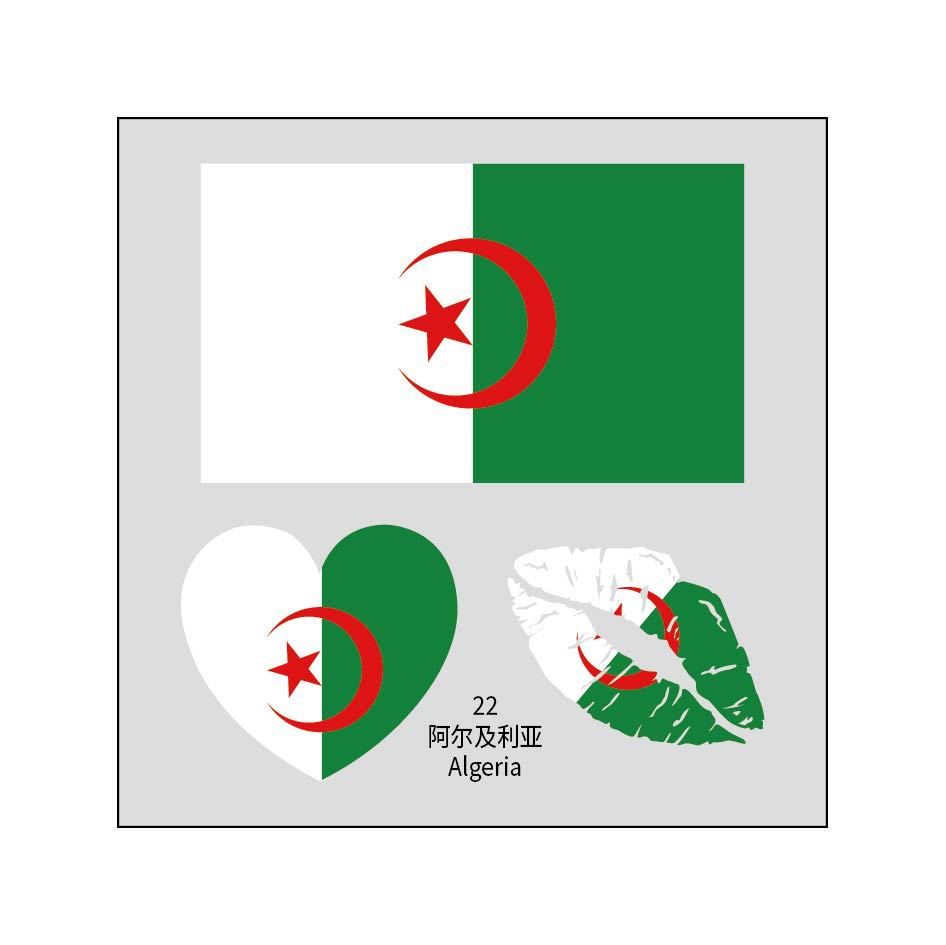 2026 World Cup Flag Tattoo Stickers - 50pcs Pack