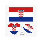 2026 World Cup Flag Tattoo Stickers - 50pcs Pack