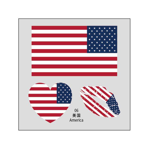 2026 World Cup Flag Tattoo Stickers - 50pcs Pack