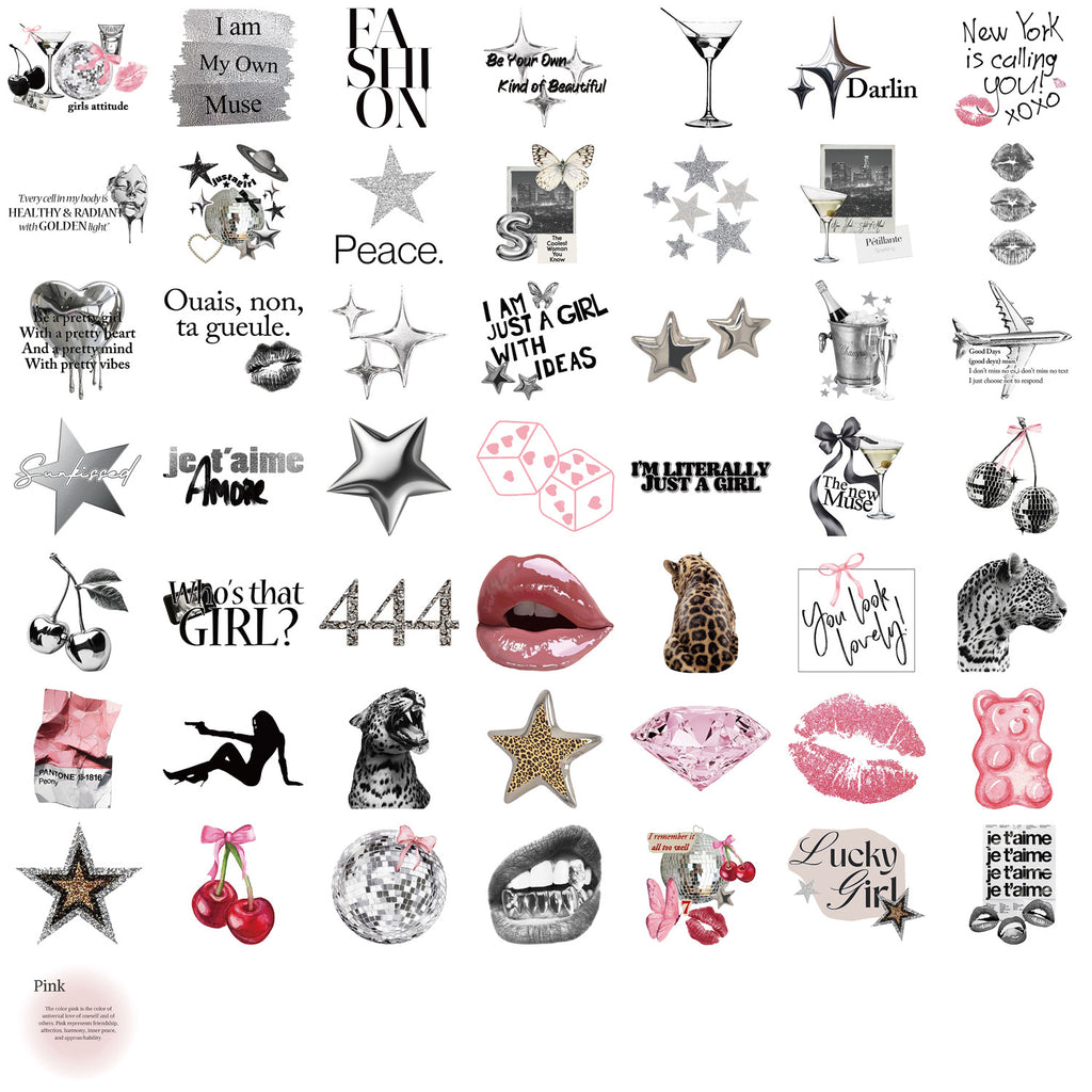 Silver Lucky Girl sticker - image 5